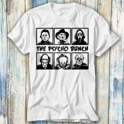 The Psycho Bunch Horror Team Squad T-Shirt Meme Geschenk Top Tee Unisex 901