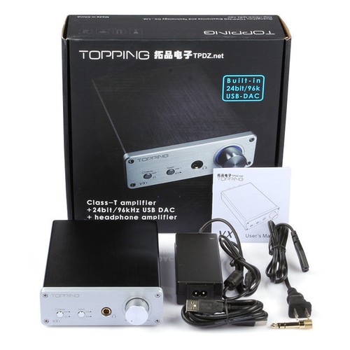 TOPPING VX1 2×25W Class-T AMP Stereo Hi-Fi Power Amplifier DAC USB UK Stock