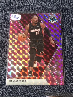 2019 Mosaic 150 Bam Adebayo Pink Camo Prizm Heat Basketball