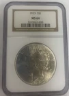 1923 Peace Silver Dollar ~ NGC MS 64 ~ Brown Label