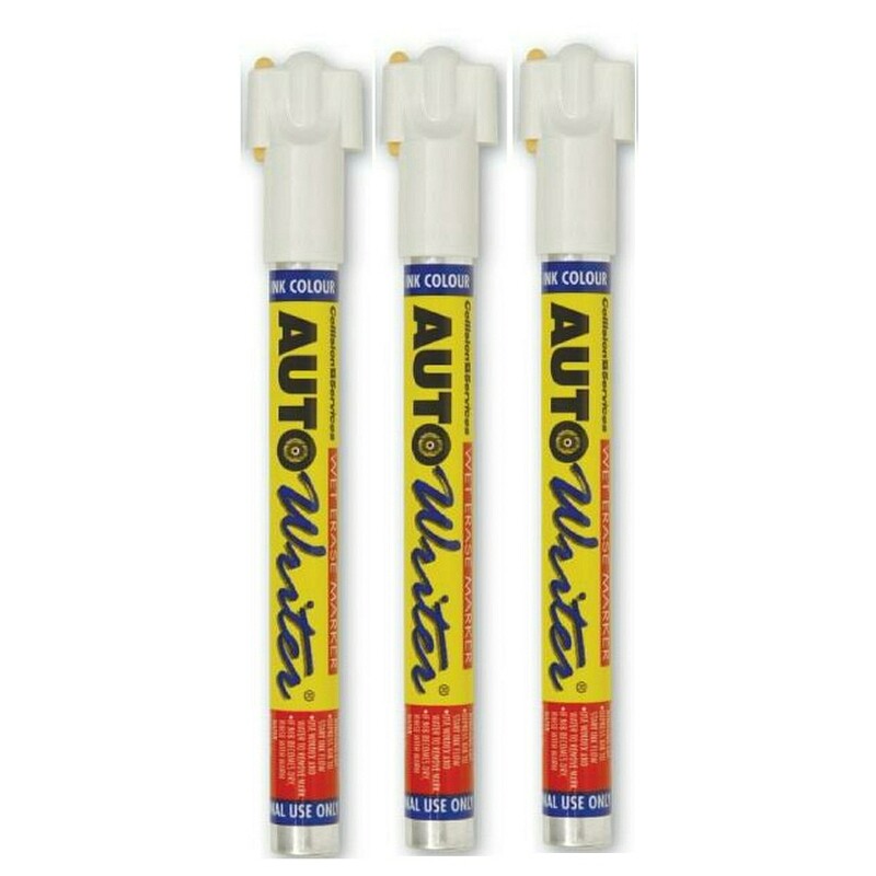 Pens,body Shop,yellow,pink,blue,green,red,white - 3 Pack