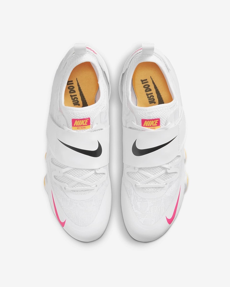 Nike Pole Vault Elite Spikes Mens White Track & Field Shoes AA1204-101 Size 12 Nike Pole Vault Elite Track Field Jumping Spikes Mens Size  main image 3