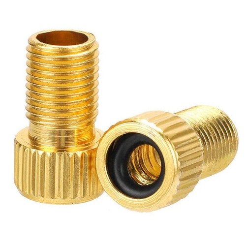 8x Bikes Inflate Tire Tool Pump Presta to Schrader Valve Adaptor Brass Convert - Picture 6 of 12