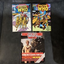 Vintage DOCTOR WHO May 8 June 9 1985 Marvel Comics Lot & Official Magazine