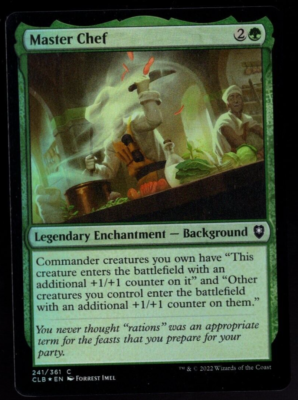 mtg chef cards Master Chef 241/361 Common Foil Baldur's Gate Magic The Gathering NM