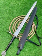 Custom Handmade Knight/Excalibur/Crown Outdoor Sharp Gift Sword with Sheath
