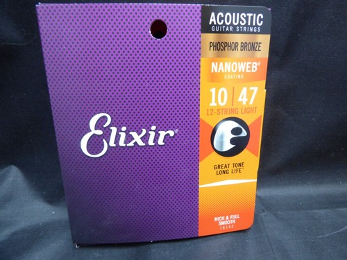 Elixir NANOWEB Phosphor Bronze Acoustic Guitar String Sets. See Variations. - Picture 3 of 4