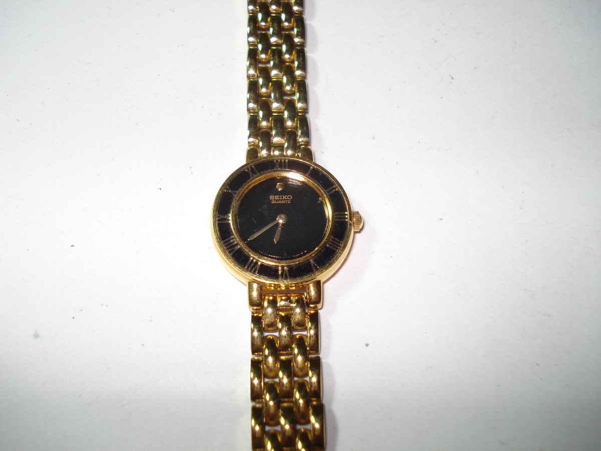 NOVACORONA GOLDTITAN COG 16Ｔ GORGEOUS VINTAGE LADIES SEIKO JEWELS QUARTZ GOLD WATCH 1N00