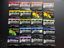 LOT Vintage TINTEX Fabric Dye Assorted Colors 20 Boxes NEW