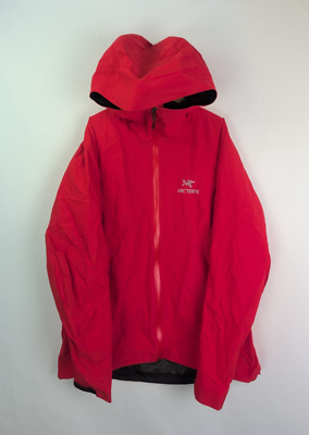 ARC'TERYX Women's Sz US L Zeta SL GoreTex Rain Jacket Red Berry
