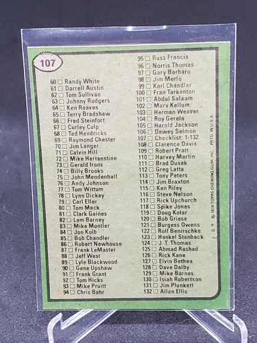 1978 Topps Football - Choose Your Card - Part 1 - Picture 81 of 208