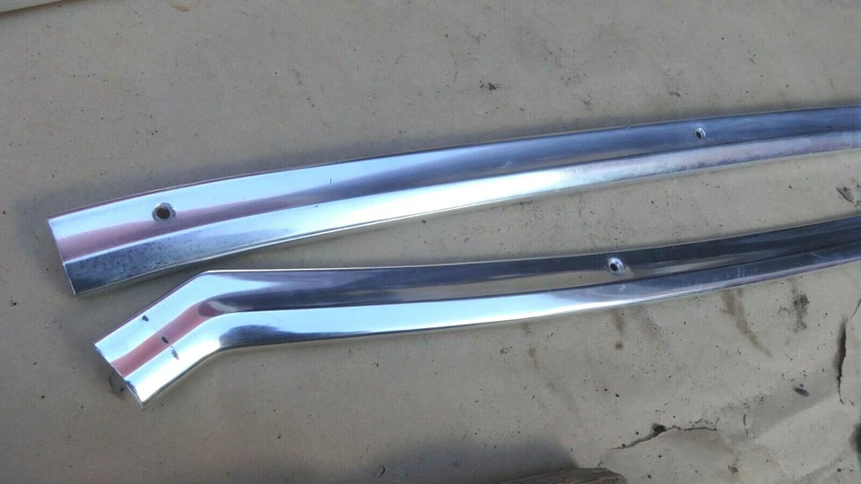 Ford Mercury 1966 2 puertas techo rígido interior techo riel lateral molduras par original Foto 3 de 4