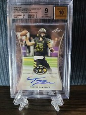 👀🔥TREVOR LAWRENCE 2018 LEAF ARMY ALL AMERICAN  SILVER AUTO 21/25 POP 2 INVEST!