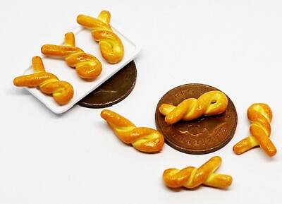 Puppenhaus Brot Drehungen Handarbeit Bäckerei Maßstab 1:12 Miniatur Essen ML Tumdee