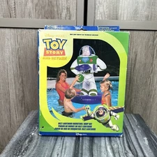 Toy Story Buzz Lightyear Inflatable Pool Basketball Hoop Set Vtg