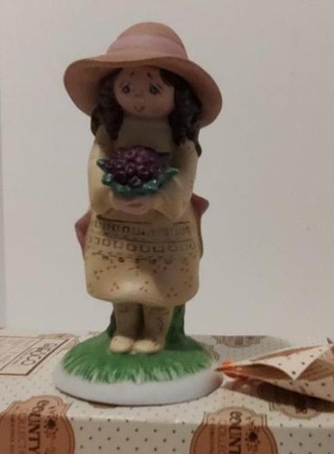 Figura vintage de la colección de la feria del condado de Cindy Enesco Christina Mae Risley 1983 - Imagen 2 de 2