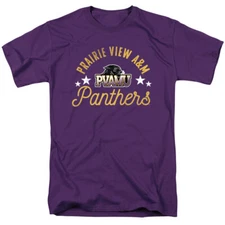 Prairie View A&M University Adult T-Shirt Panthers, Purple, S-4XL