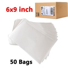 6"x9" Shipping Label Invoice 50 Clear Packing List Plastic Self Envelopes Pouch