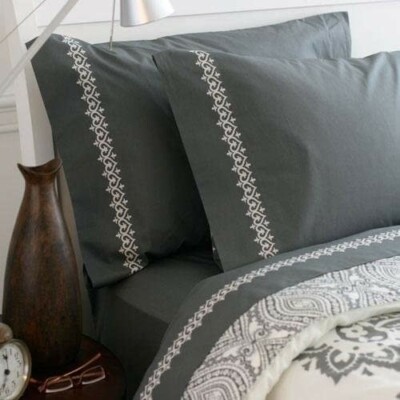 New Amy Butler Bucharest 3pc Twin Sheet Set Organic NIP