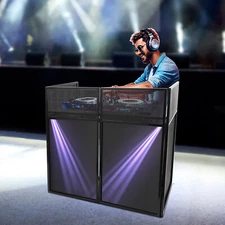 Event Table DJ Display Rack Floorstanding Display Rack Portable DJ Facade Booth