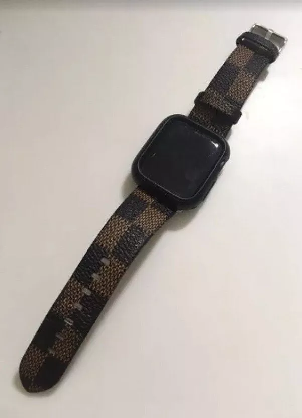 Apple Watch Series 4 40mm Rhino Shield Case and Louis Vuitton Leather Watch  Band