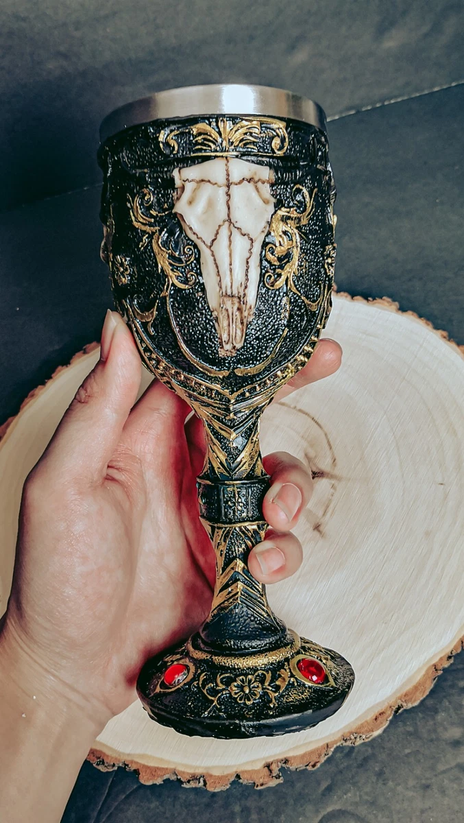 New Bull Cow Chalice Wiccan Pagan Witchcraft Altar Goblet Cup Wine Celtic  7oz | eBay