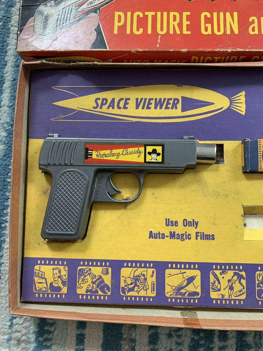 Vintage Hopalong Cassidy Space Viewer Picture Gun Theatre w/ Tom