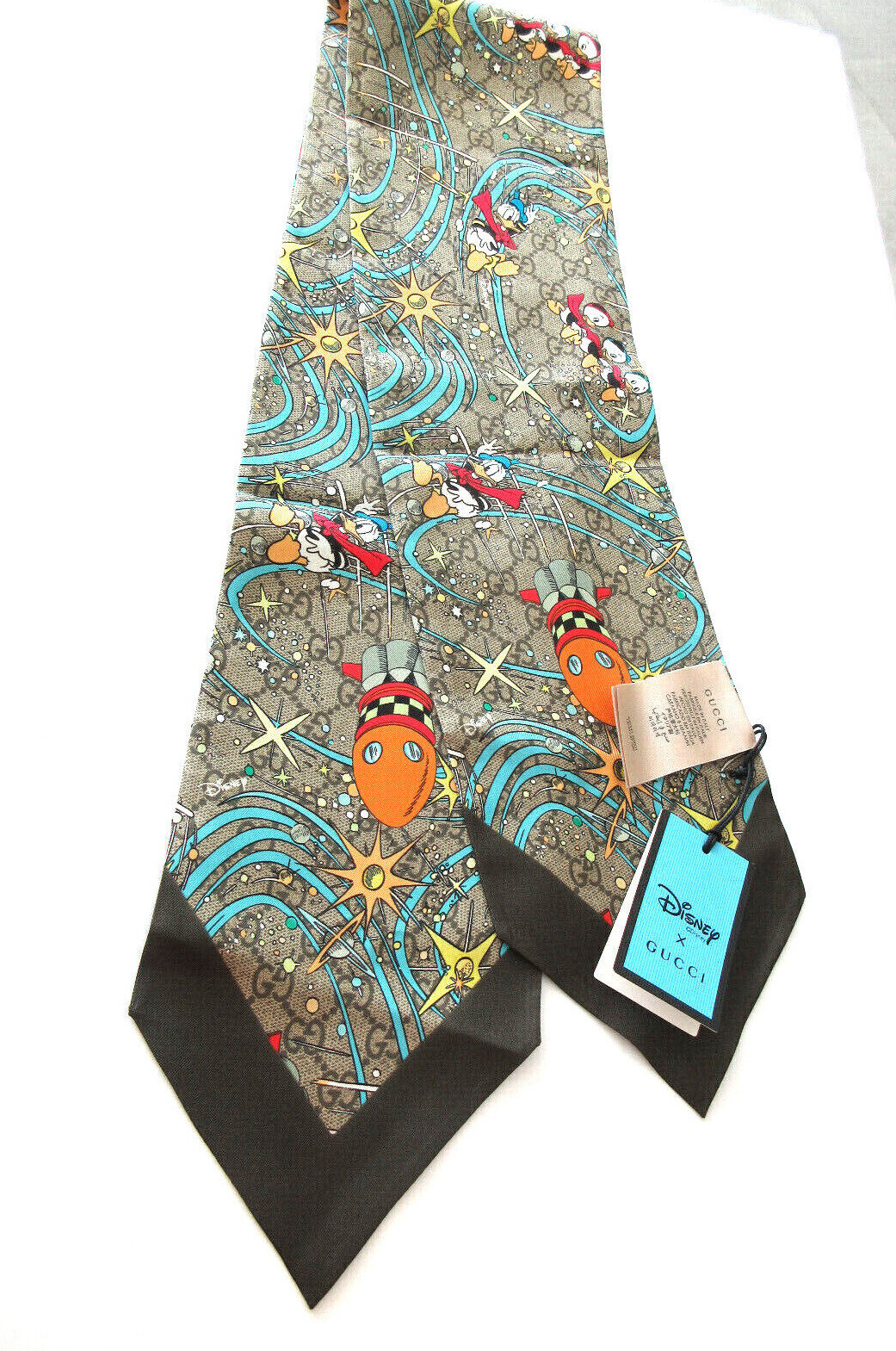 Gucci Disney Donald Duck Scarf – Limited Edition With Gucci Box