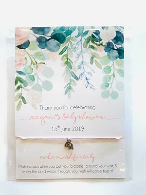 baby shower bracelet favors