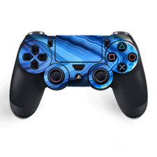 Skins Decal Wrap for PS4 / PS4 Pro Controller - Crystal Blue Ice Marble