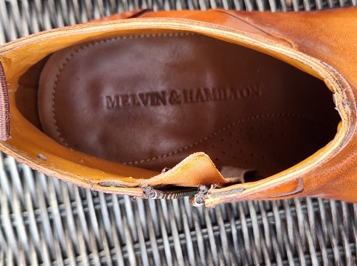(C020 807) Melvin & Hamilton Men Bottines Zip 41 - Foto 9 di 9