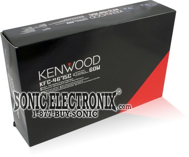 Kenwood KFC-4675C 40W 4x6" Coaxial Car Audio Speakers (No Grilles)