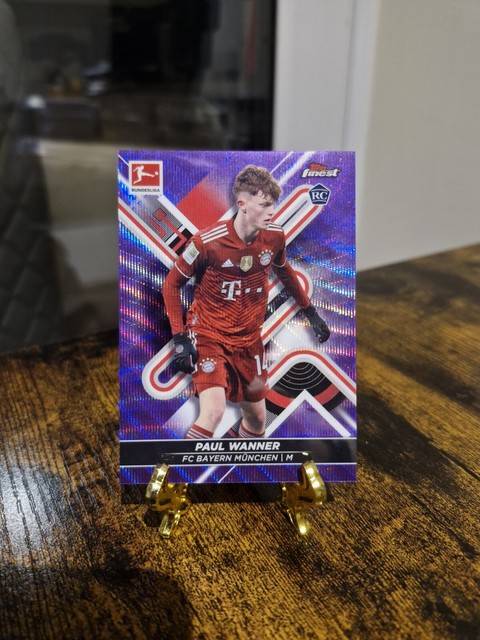 2021-22 Topps Finest Bundesliga Purple Wave Refractor /250 Paul Wanner Rookie RC