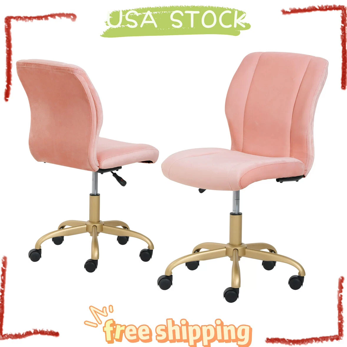 Mainstays pearl online blush office chair