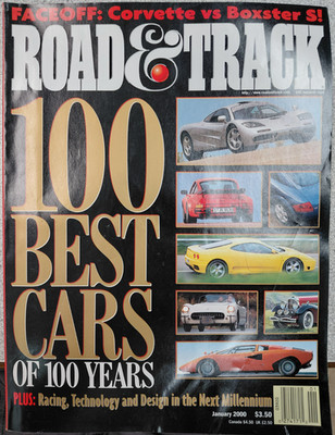 Road And Track Magazine 2000 Full Year Lot of 12 issues