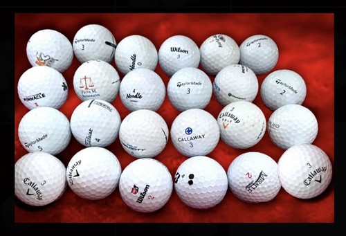 24ct Golf Balls, Premium Recycled Pre-Bagged By CleanGreen Mixed Brands (white) - Picture 2 of 24