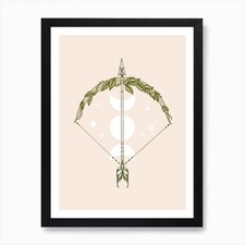 Bow And Arrow Art Print Framed Wall Art Poster Canvas Print Picture
