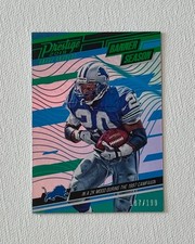 2019 Prestige Banner Season Xtra Points Green #17 Barry Sanders SP HOF /199
