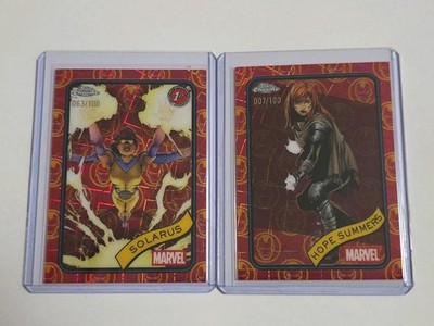2025 Topps Marvel Chrome Solarus/ Hope Summers /100 Red & Gold