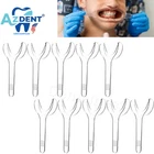 10pcs/packs Dental Autoclavable Lip Cheek Retractor T-shape Mouth Opener Clear