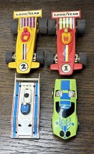Vtg Aurora AFX HO Slot Car Lot Bundle Goodyear Playart Untested See Photos A