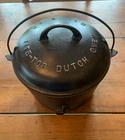 Griswold No. 7 Cast Iron Kettle with Griswold Tite-top Dutch Oven Lid No. 2604