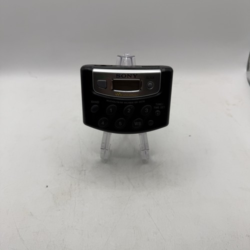 ⭐ Sony Walkman SRF-M37W Portable AM/FM Weather Band Radio w/ Belt Clip Tested ⭐