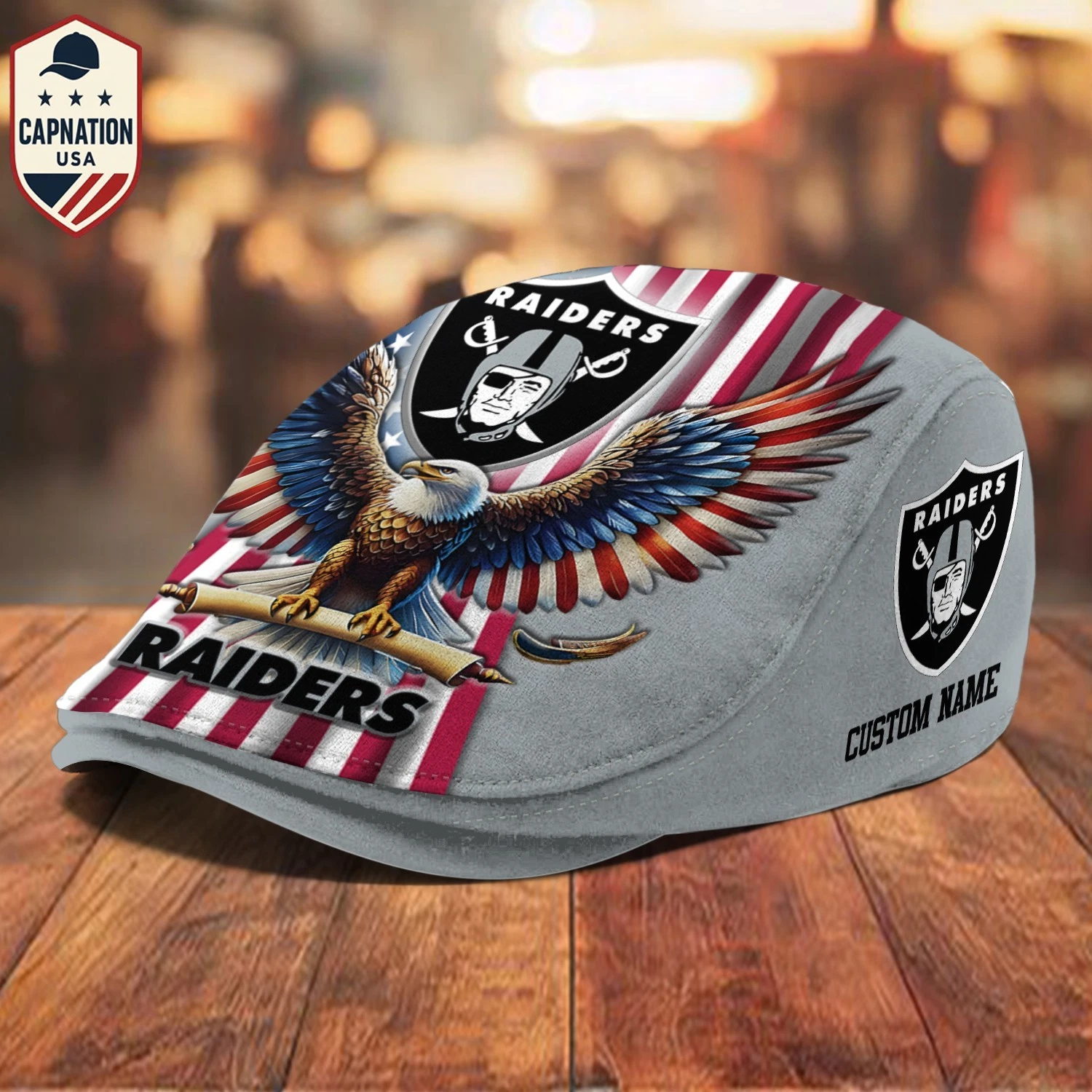 Las-Vegas-Raiders Jeff Cap Personalized Name football Jeff Cap Driving Cap Golf Cap