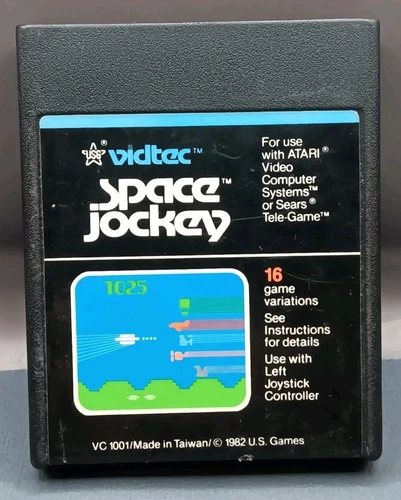 SPACE JOCKEY Vintage 1982 Atari 2600  Game Program Cartridge Only Vidtec VC 1001
