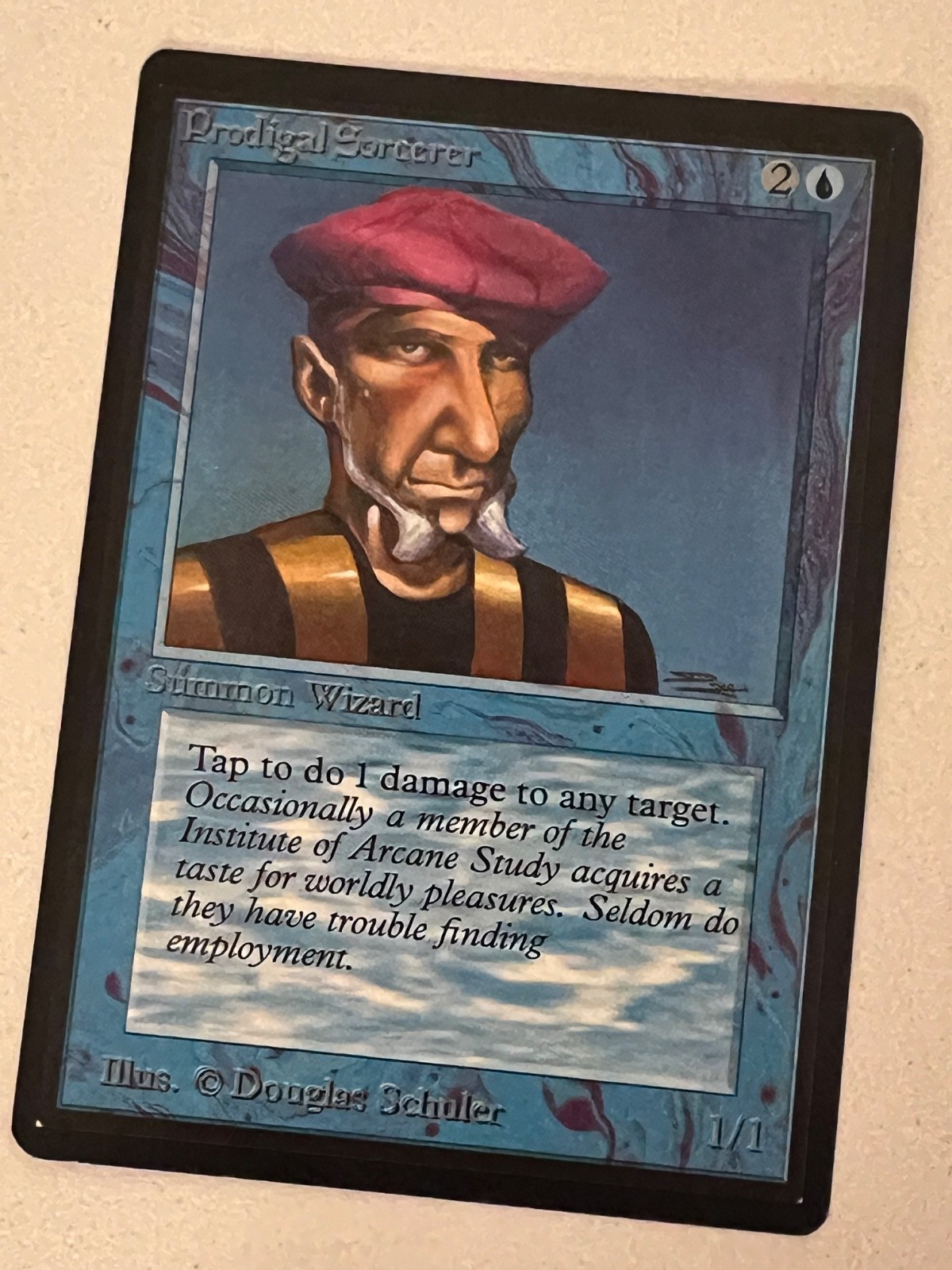 Magic the Gathering MTG Beta Prodigal Sorcerer LP+ (Beta Bob)