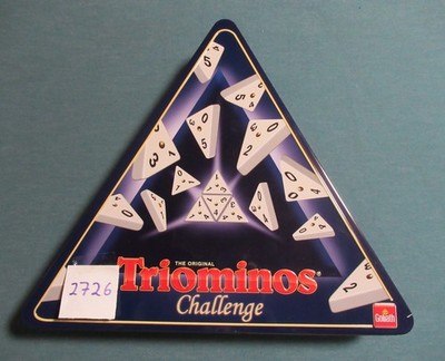 Spiel ''The Original Triominus Challenge'', von Goliath, Metallbox