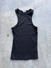 Agolde Bailey Tank Top Charcoal Gray Size XS Ribbed Sleeveless Stretch Casual