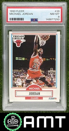 Michael Jordan PSA 8 1990-91 Fleer Chicago Bulls #26 7250