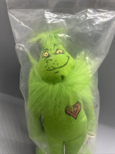Vintage 2000 Dr. Seuss Grinch 6 Zoll Schlüsselanhänger Taschenclip Anhänger Plüsch Universal Studios - Bild 5 von 6